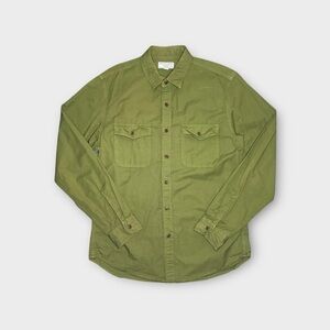 J. Crew Wallace & Barnes Green Twill Button Up Workshirt